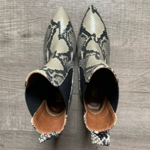 Paris Texas Snakeprint Ankle Boots 36.5 (US 6.5)